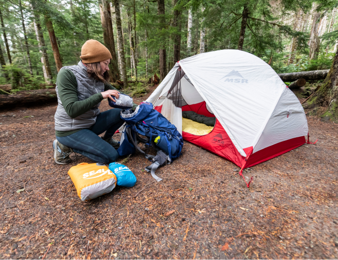 Stealth has been making sleeping bags and packs for Cascade Designs brands Sealine, MSR and Thermarest.  CREDIT: SCOTT RINCKENBERGER /SEALING